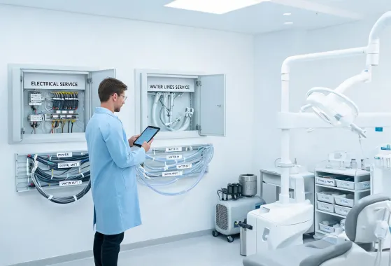 Service access dental room